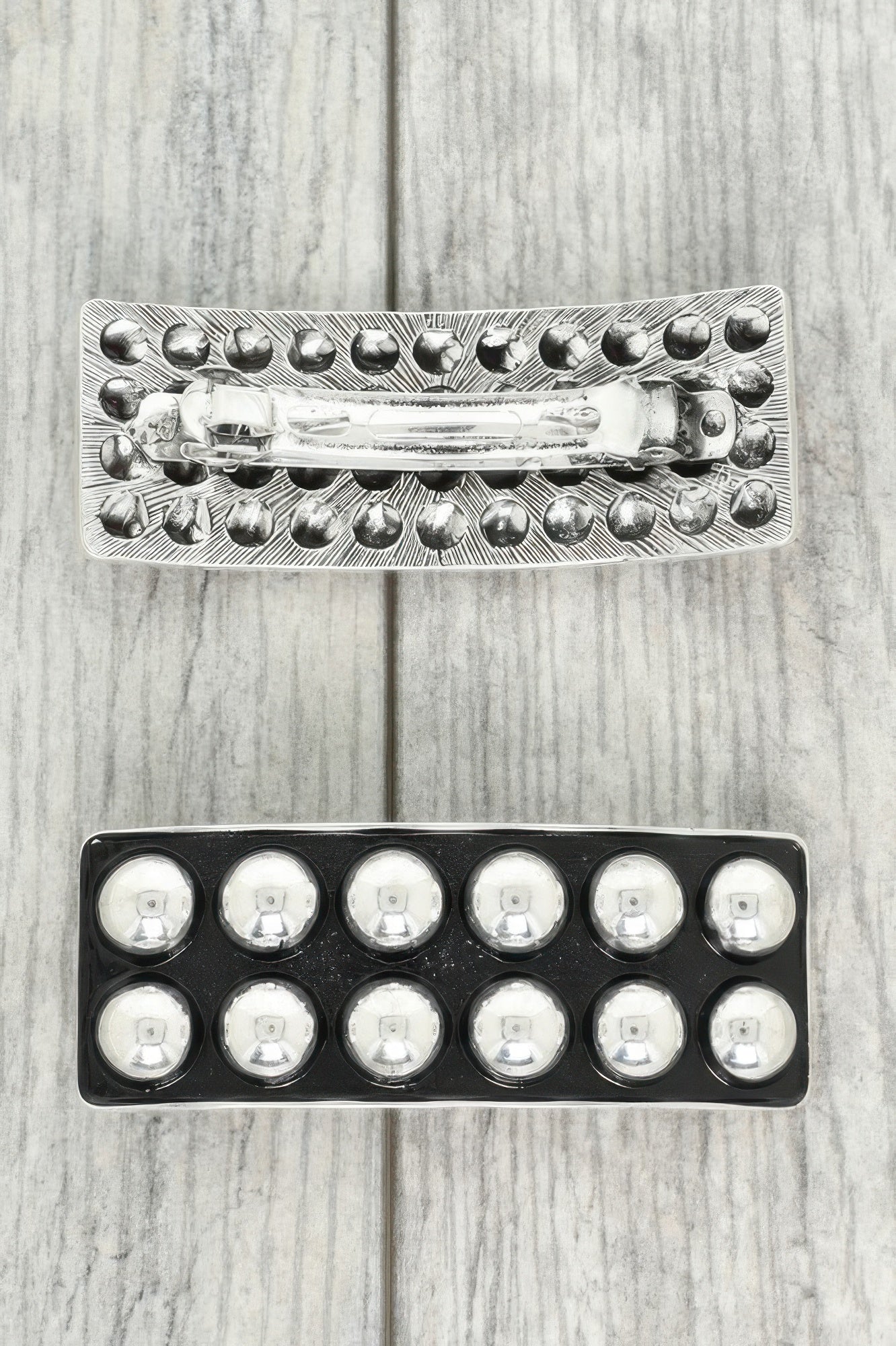 Western Bubble Patterned Hair Barrette Clip