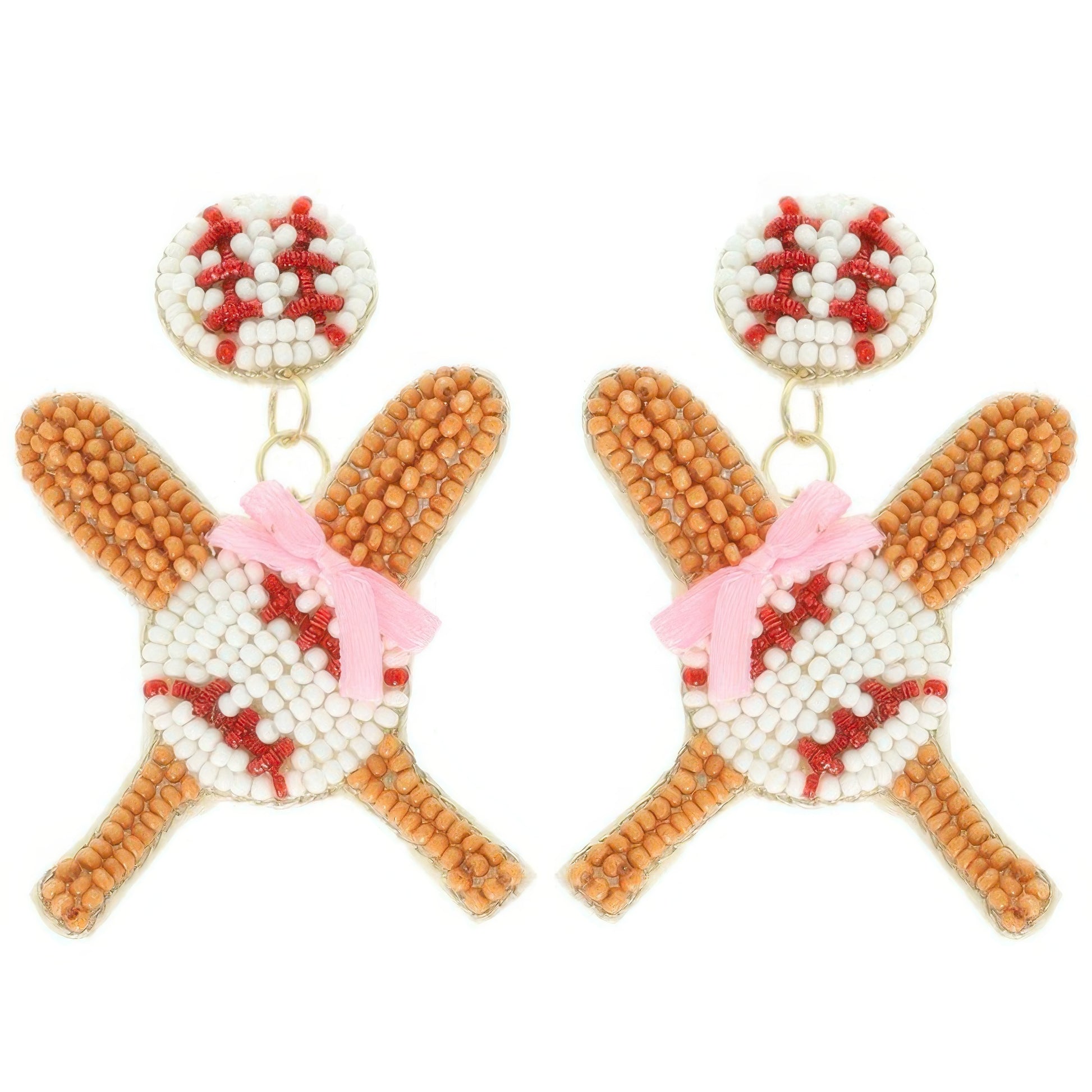 Gameday Baseball Theme Post Dangle Earrings