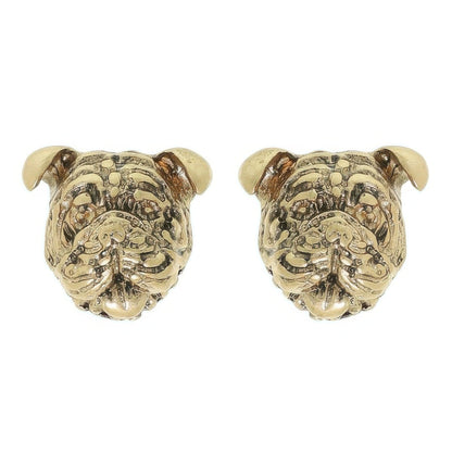 3d English Bulldog Puppy Face Stud Earrings