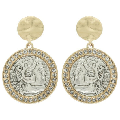 Roman Imperial Replica Coin Post Earrings