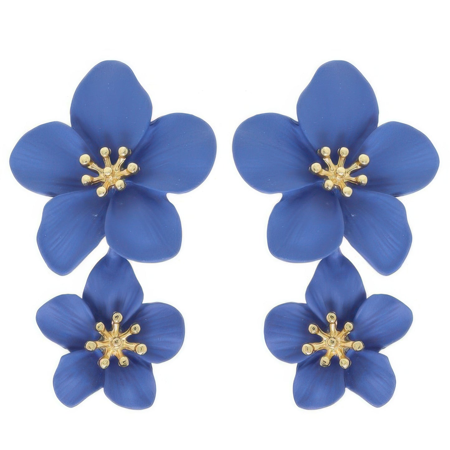 Hawaiian Acrylic Flower Post Earrings