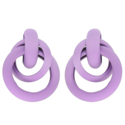 Acrylic Door Knocker Earrings