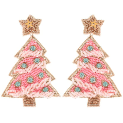Christmas Tree With Star Topper Post Earrings