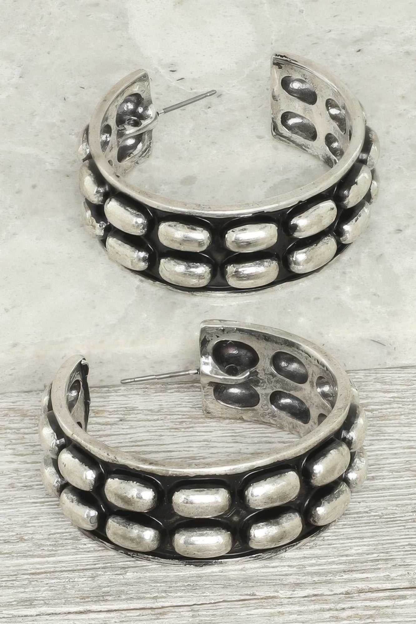 Western Bubble Alpine Hoop Earrings