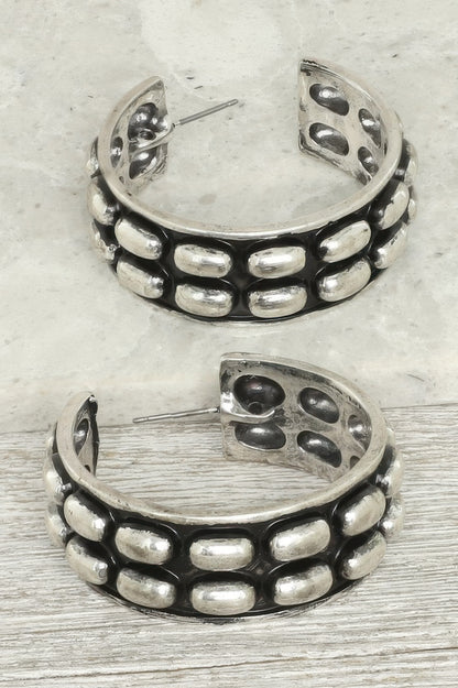 Western Bubble Alpine Hoop Earrings