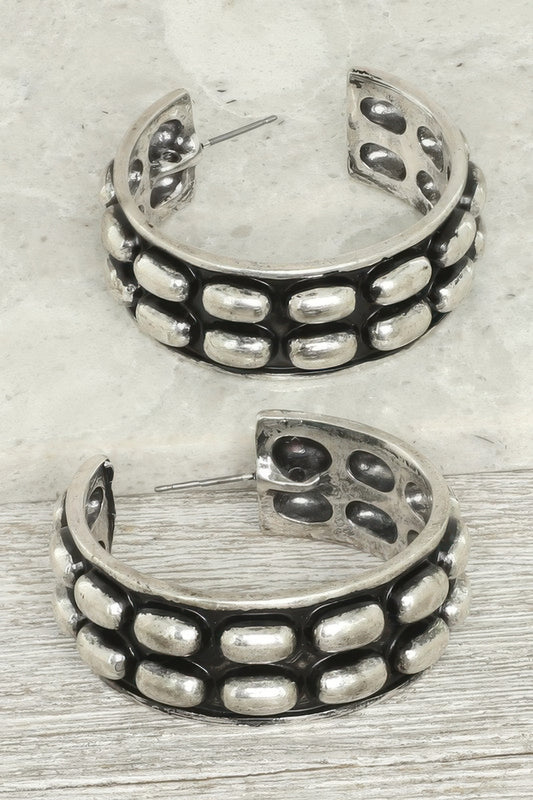 Western Bubble Alpine Hoop Earrings