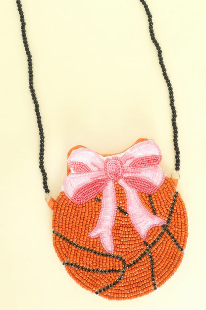 Gameday Ribboned Basketball Crossbody Bag