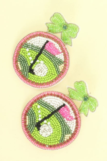 Gameday Golf Theme Post Earrings