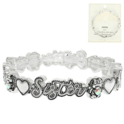 Inspirational Message Stretch Bracelet