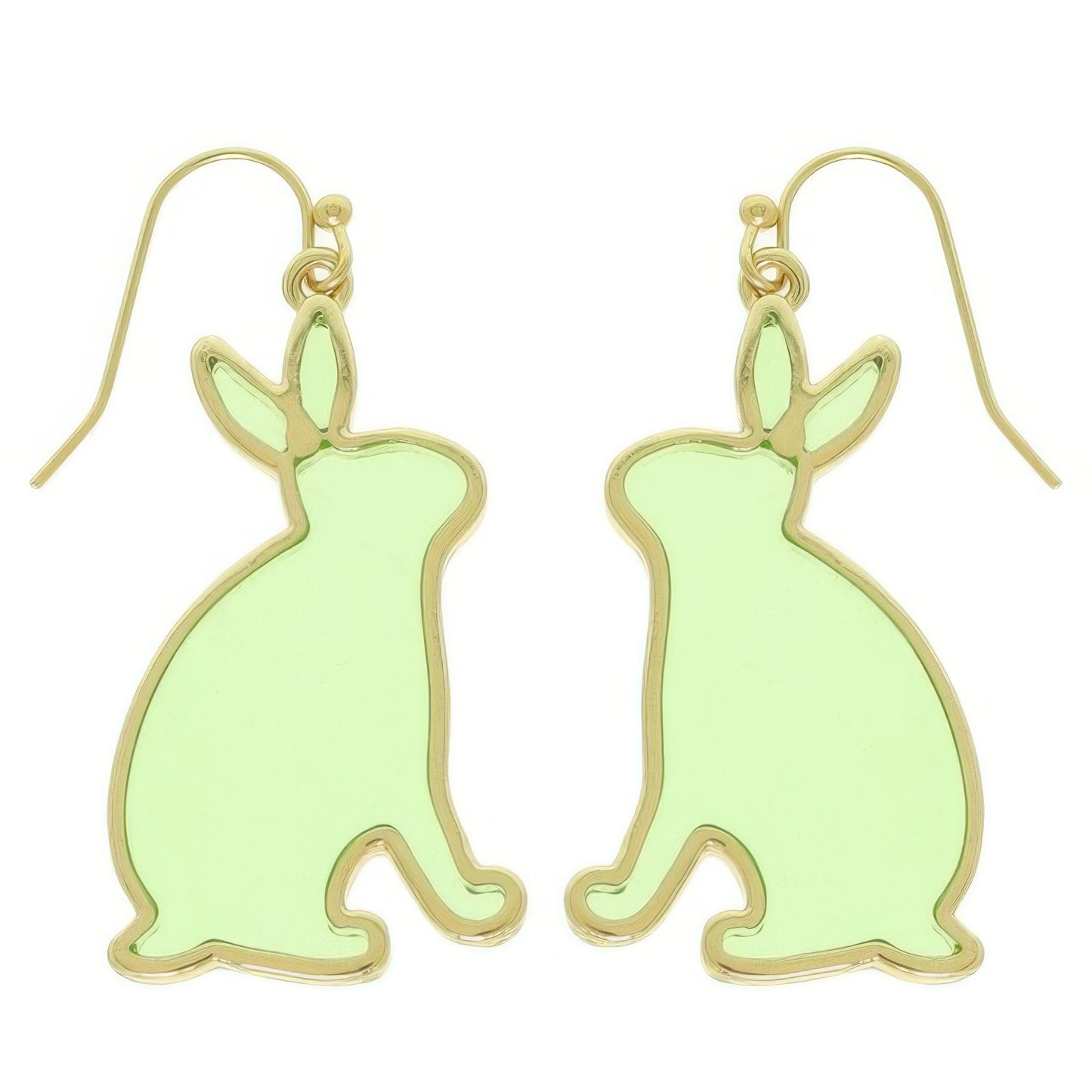 Easter Bunny Window Epoxy Dangle Earrings