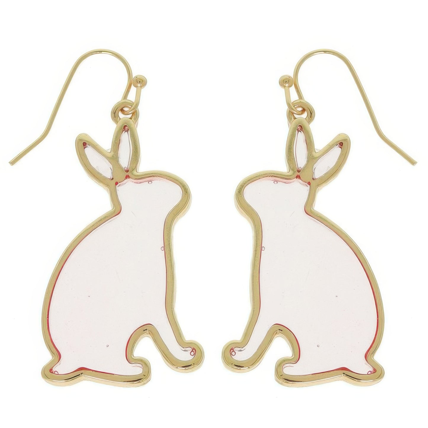 Easter Bunny Window Epoxy Dangle Earrings
