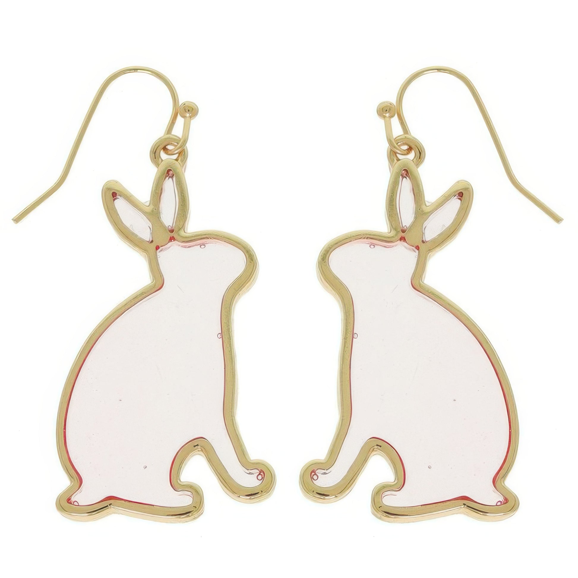 Easter Bunny Window Epoxy Dangle Earrings