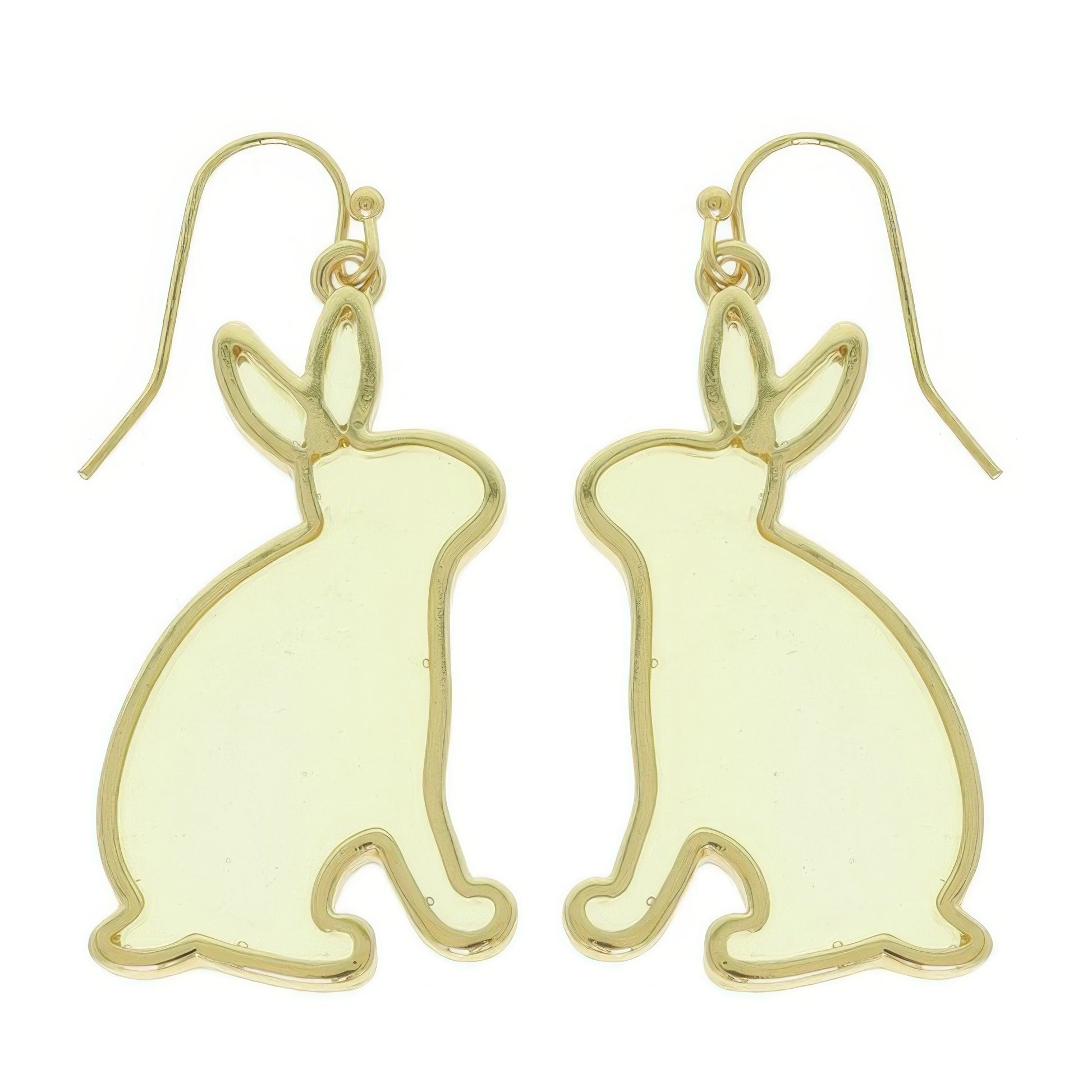 Easter Bunny Window Epoxy Dangle Earrings