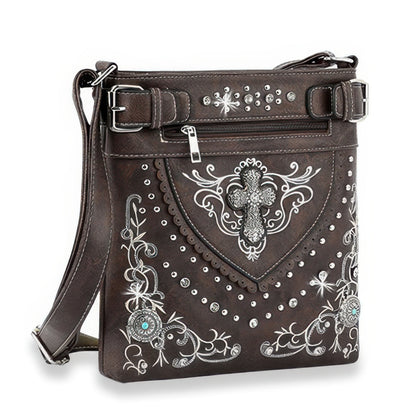 Western Cross Studded Concealed Carry Bag