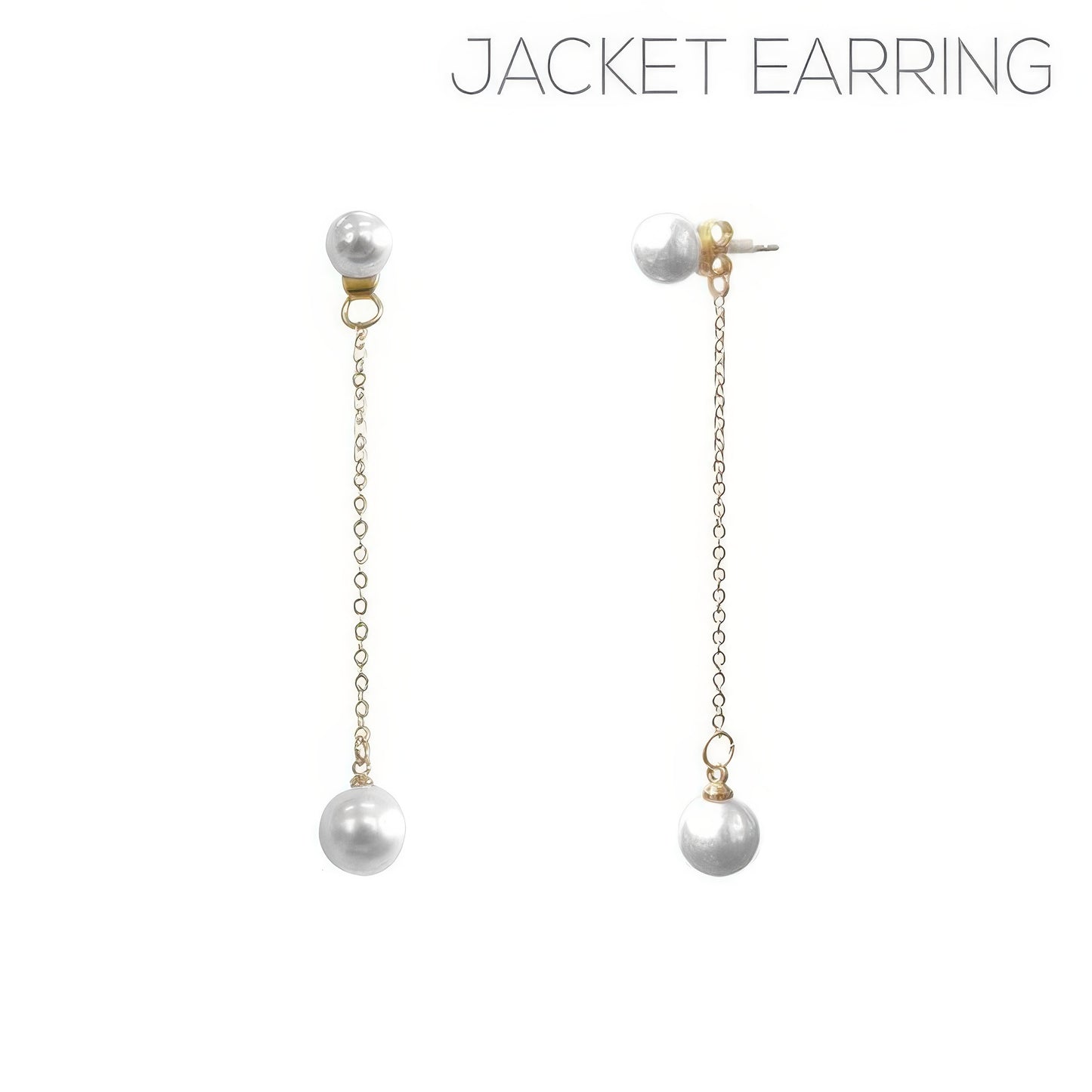 Pearl Jacket Earrings