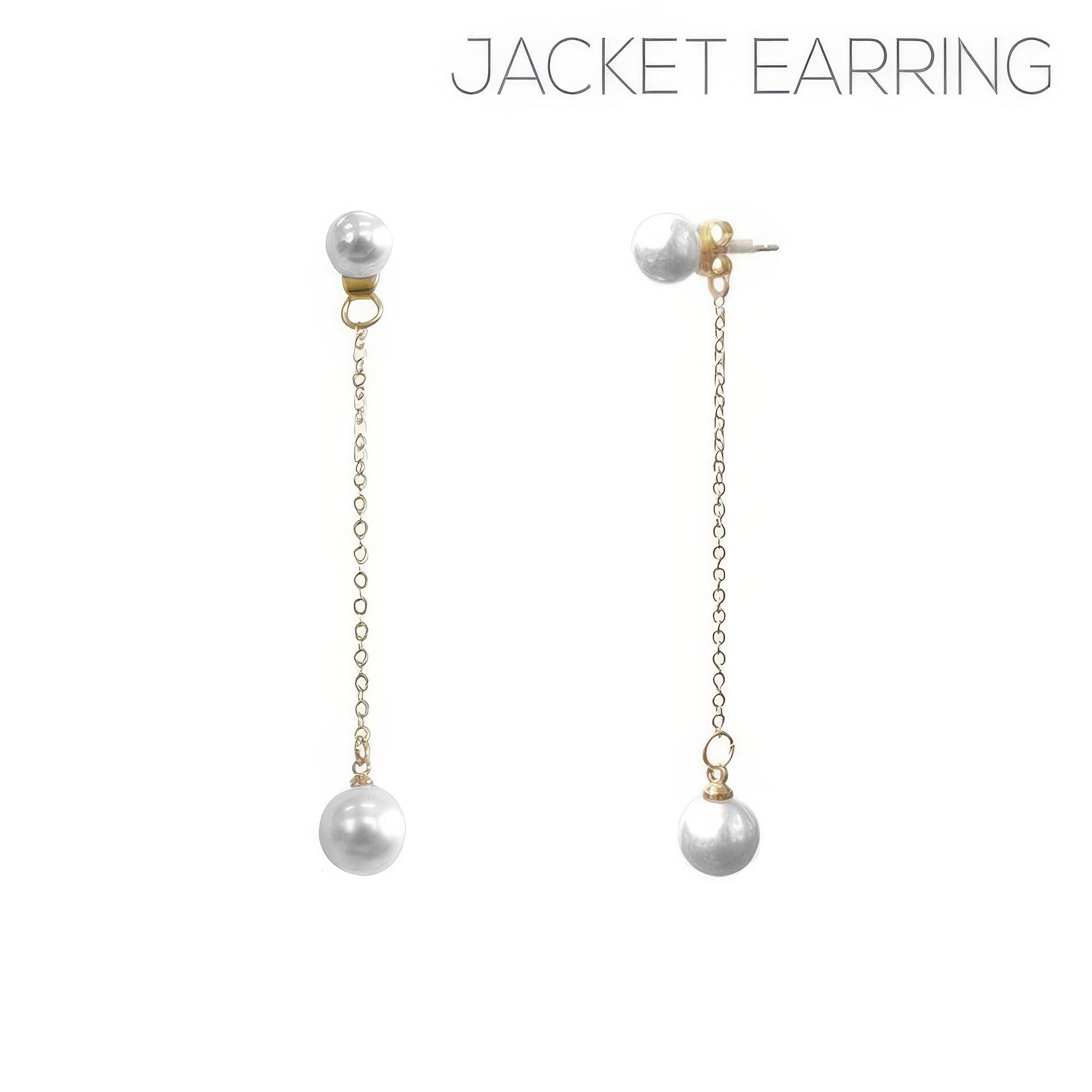 Pearl Jacket Earrings