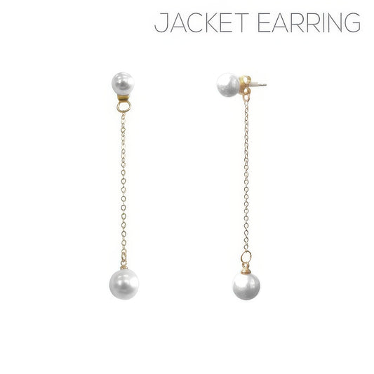 Pearl Jacket Earrings