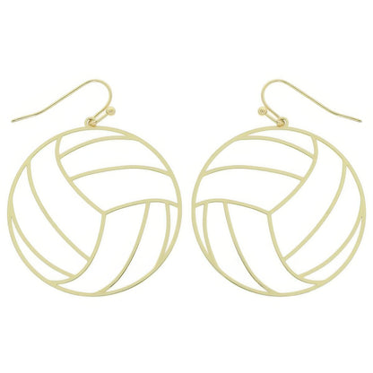 Gameday Volleyball Cutout Dangle Earrings