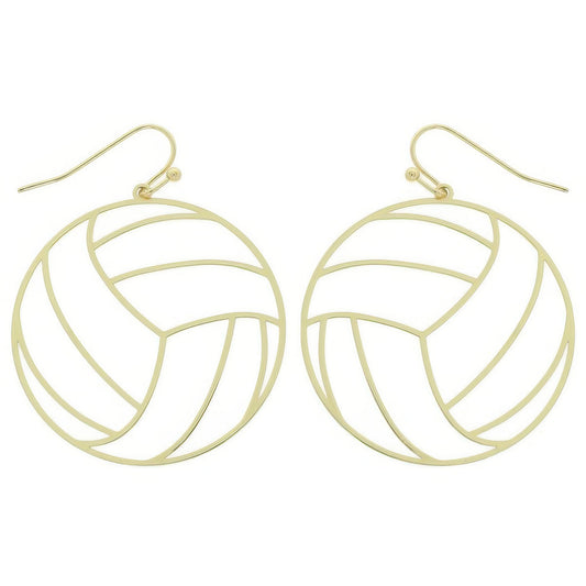 Gameday Volleyball Cutout Dangle Earrings