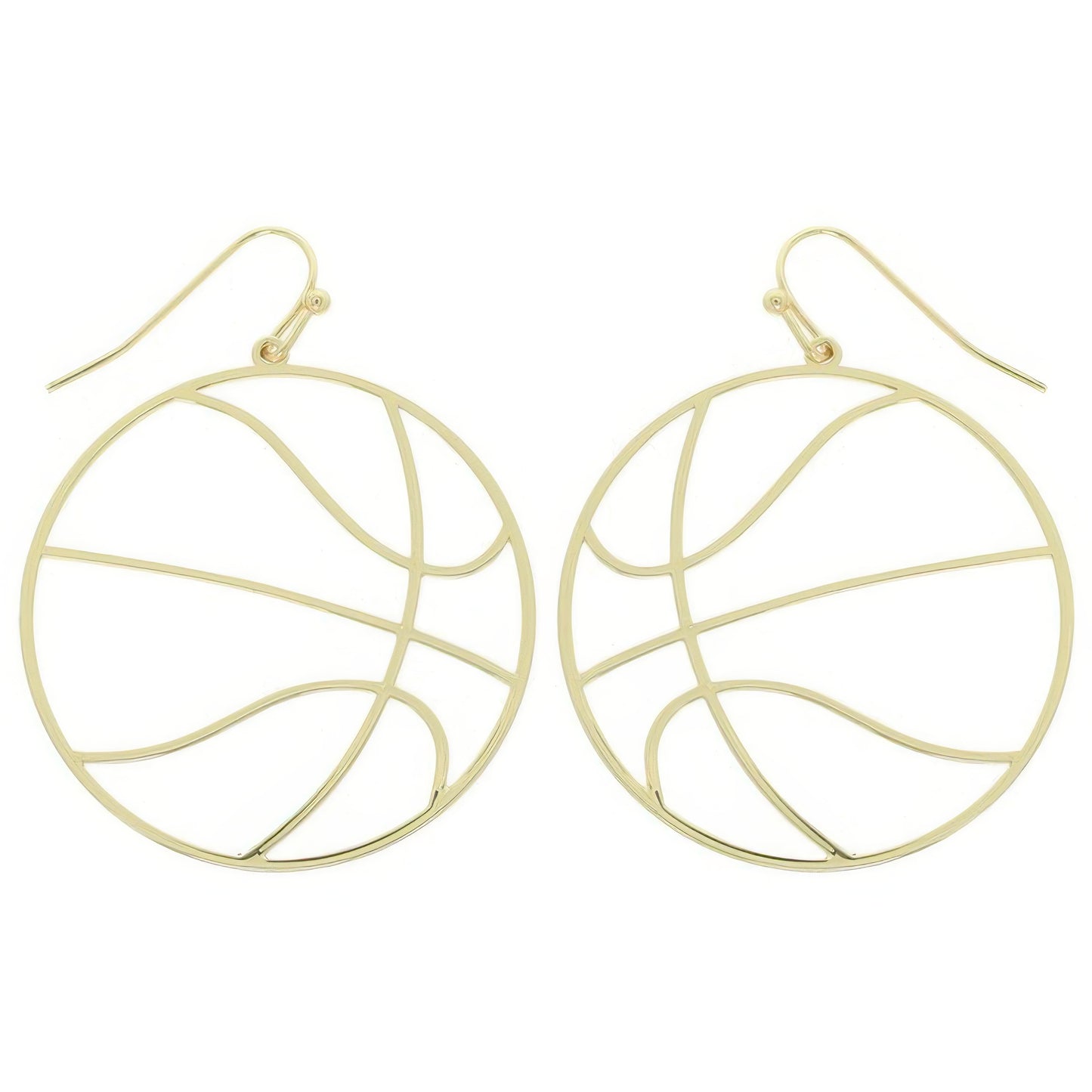 Gameday Basketball Cutout Dangle Earrings