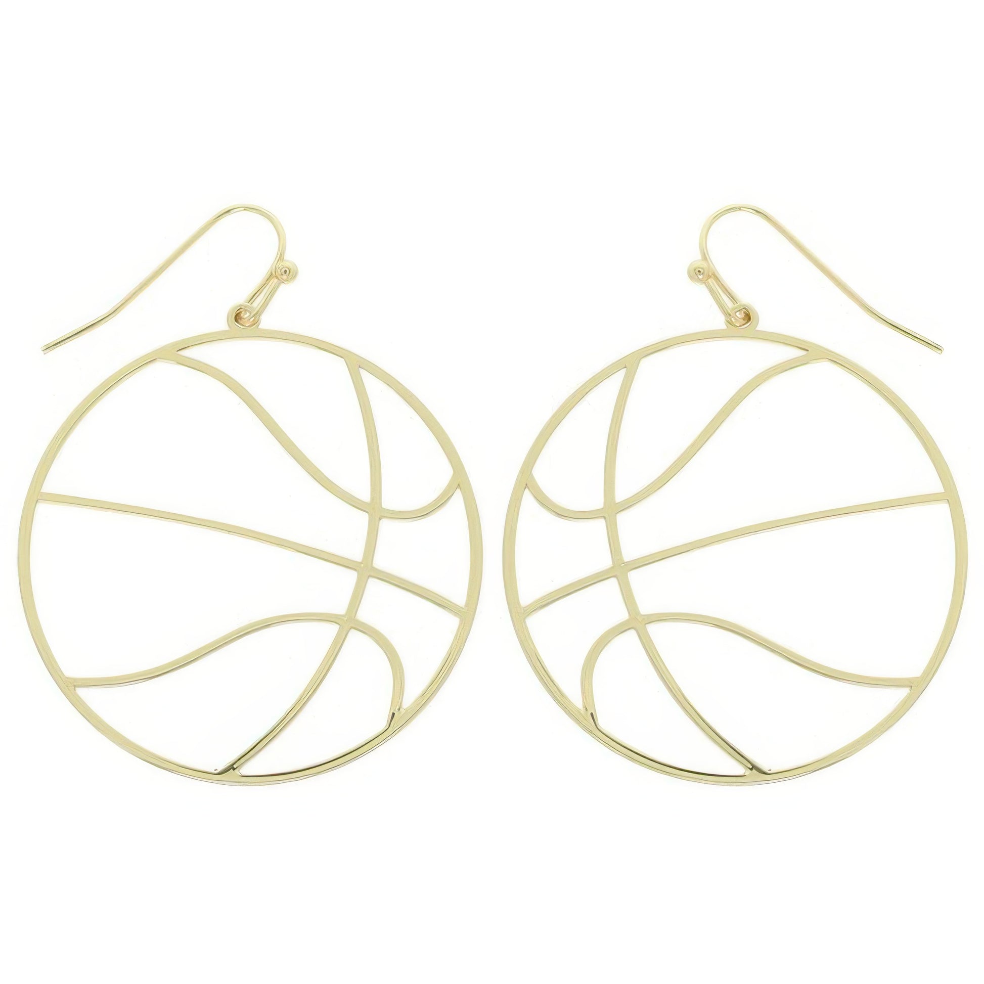 Gameday Basketball Cutout Dangle Earrings