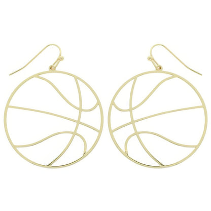 Gameday Basketball Cutout Dangle Earrings