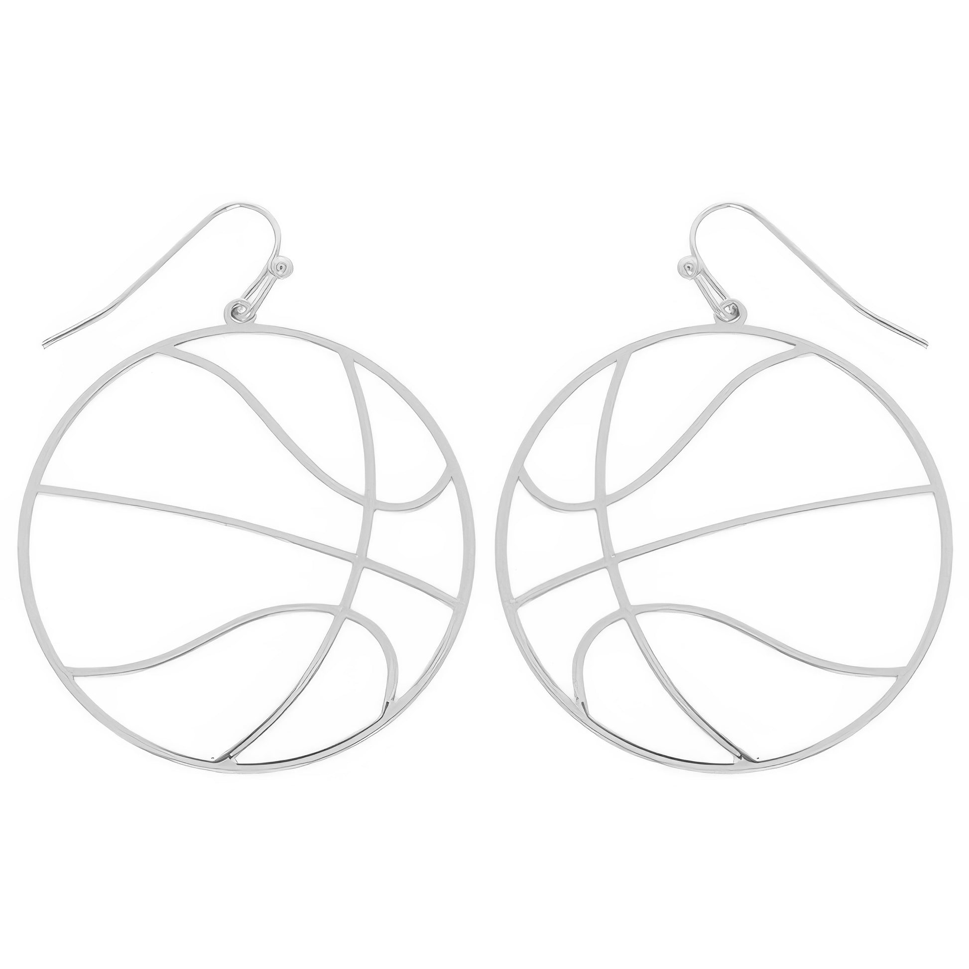 Gameday Basketball Cutout Dangle Earrings