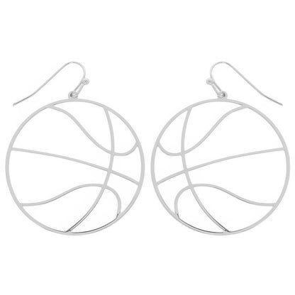 Gameday Basketball Cutout Dangle Earrings