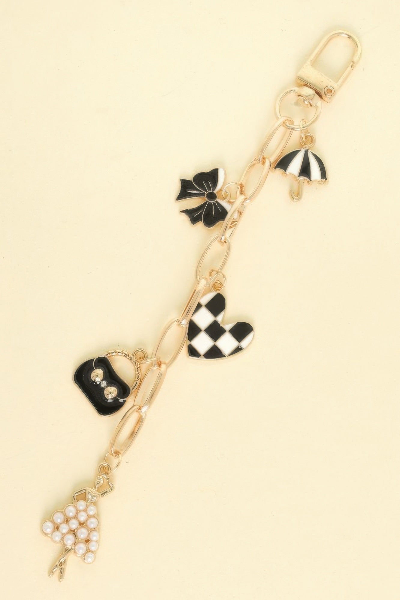 Classic Theme Bag Charm Keychain
