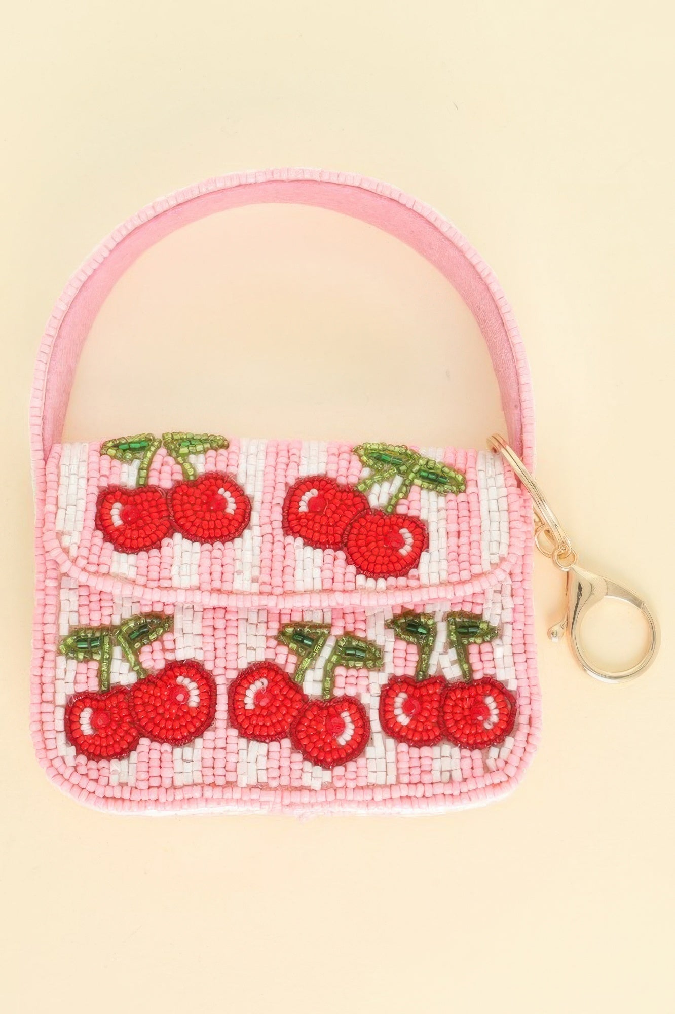 Fruit Theme Beaded Mini Bag Charm