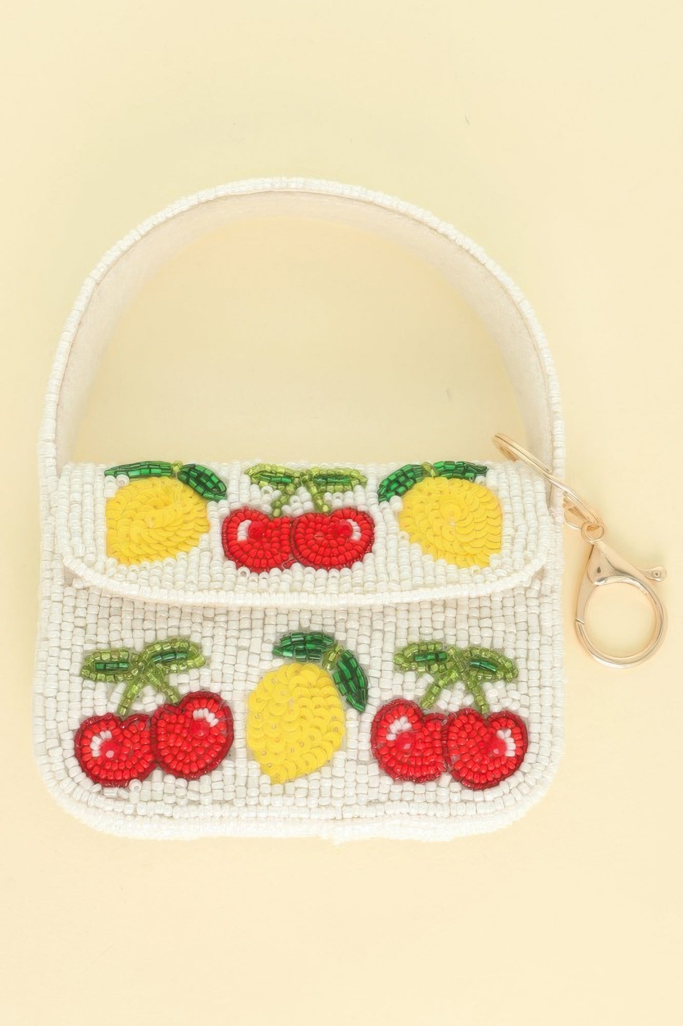 Fruit Theme Beaded Mini Bag Charm