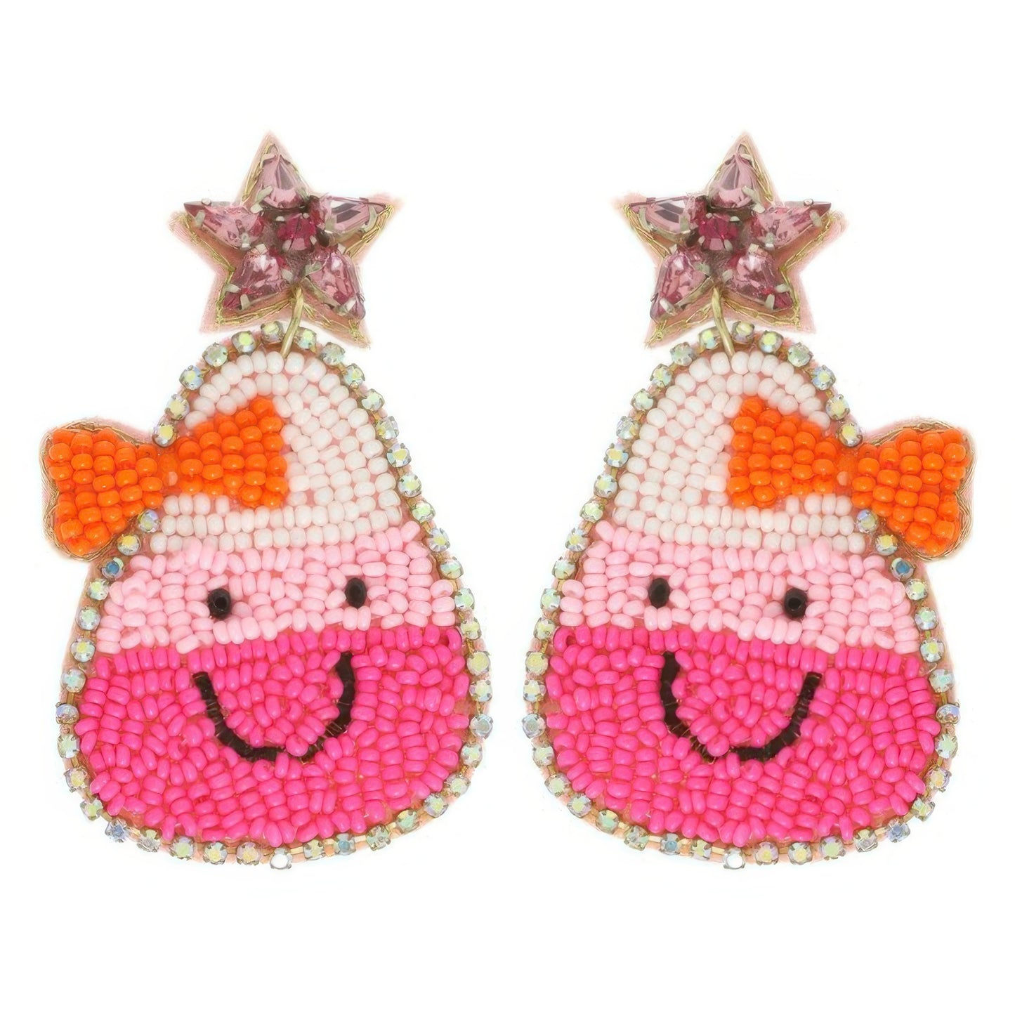 Halloween Candy Corn Dangle Earrings
