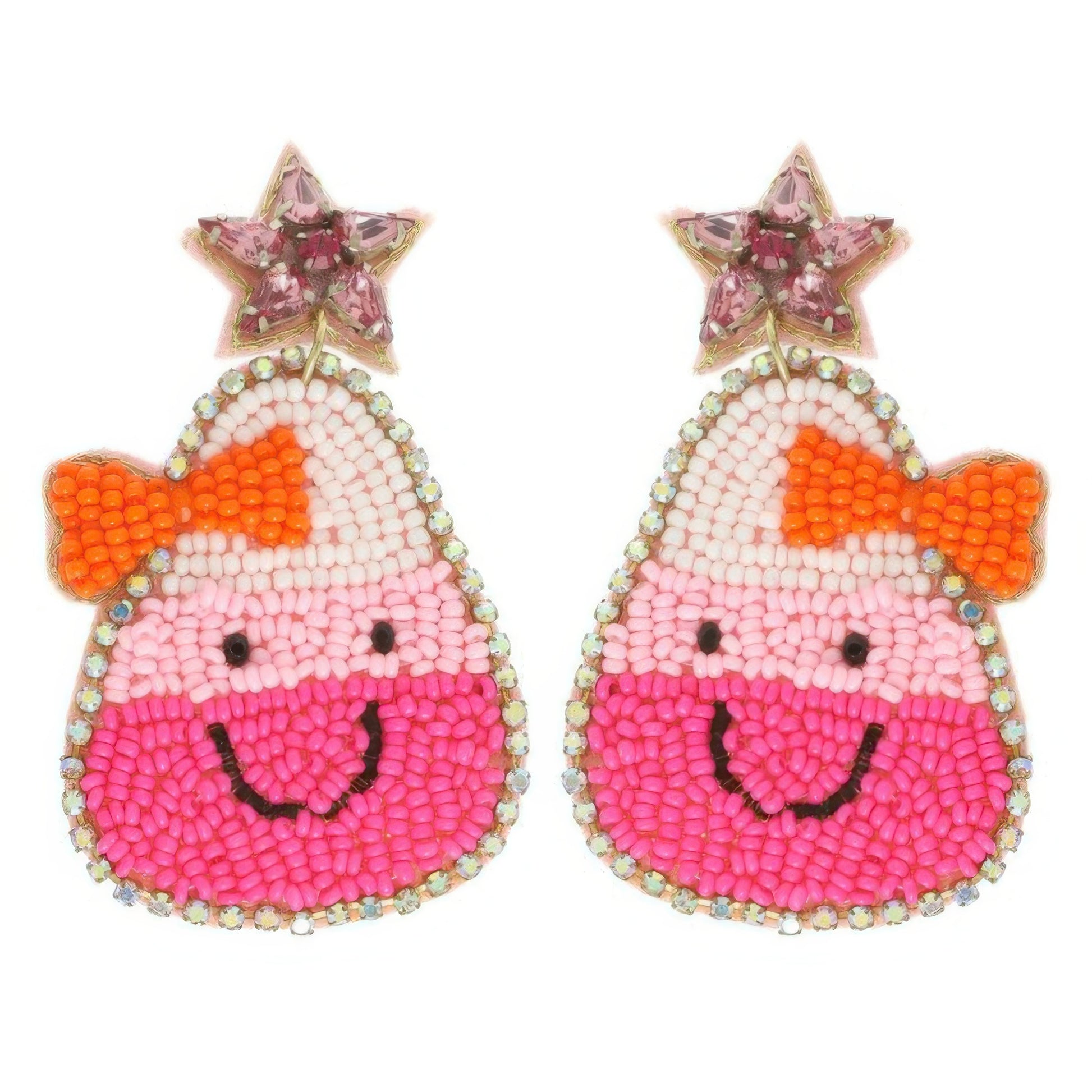 Halloween Candy Corn Dangle Earrings