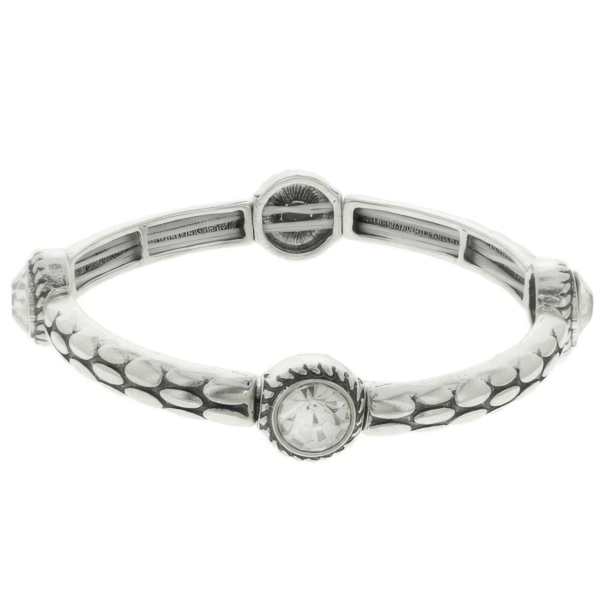 Western Jeweled Scale Pattern Stretch Bracelet