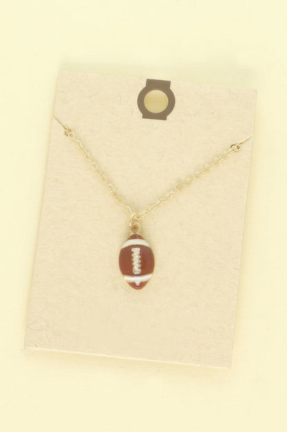 Gameday Sports Theme Pendant Necklace