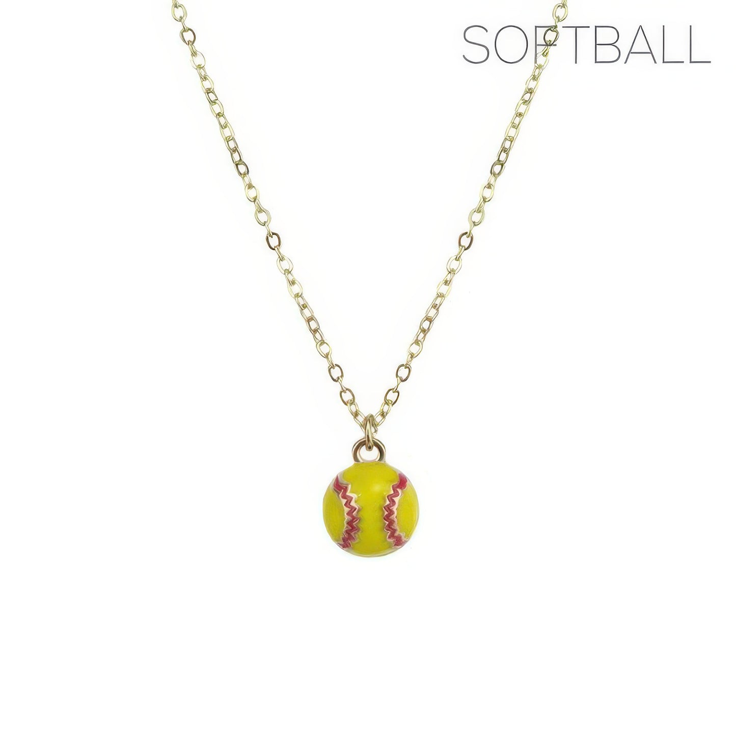 Gameday Baseball Softball Pendant Necklace