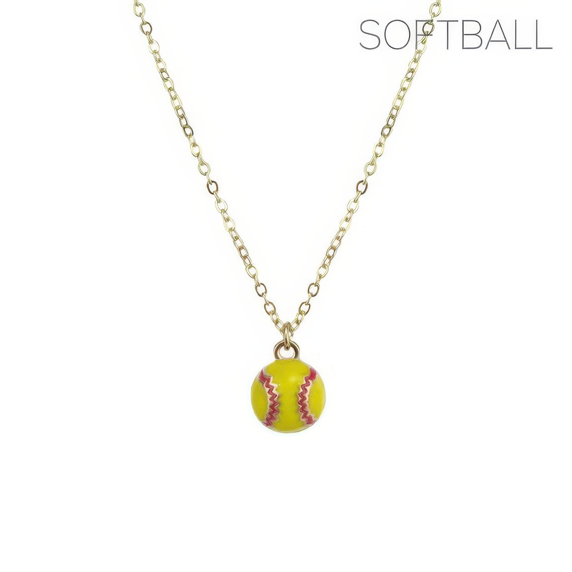 Gameday Baseball Softball Pendant Necklace