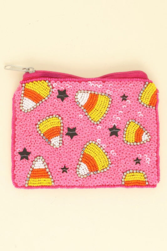 Halloween Candy Corn Coin Bag