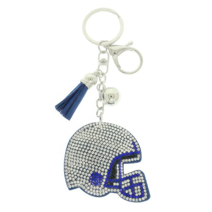 Game Day Football Helmet Keychain