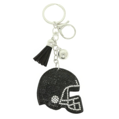 Game Day Football Helmet Keychain