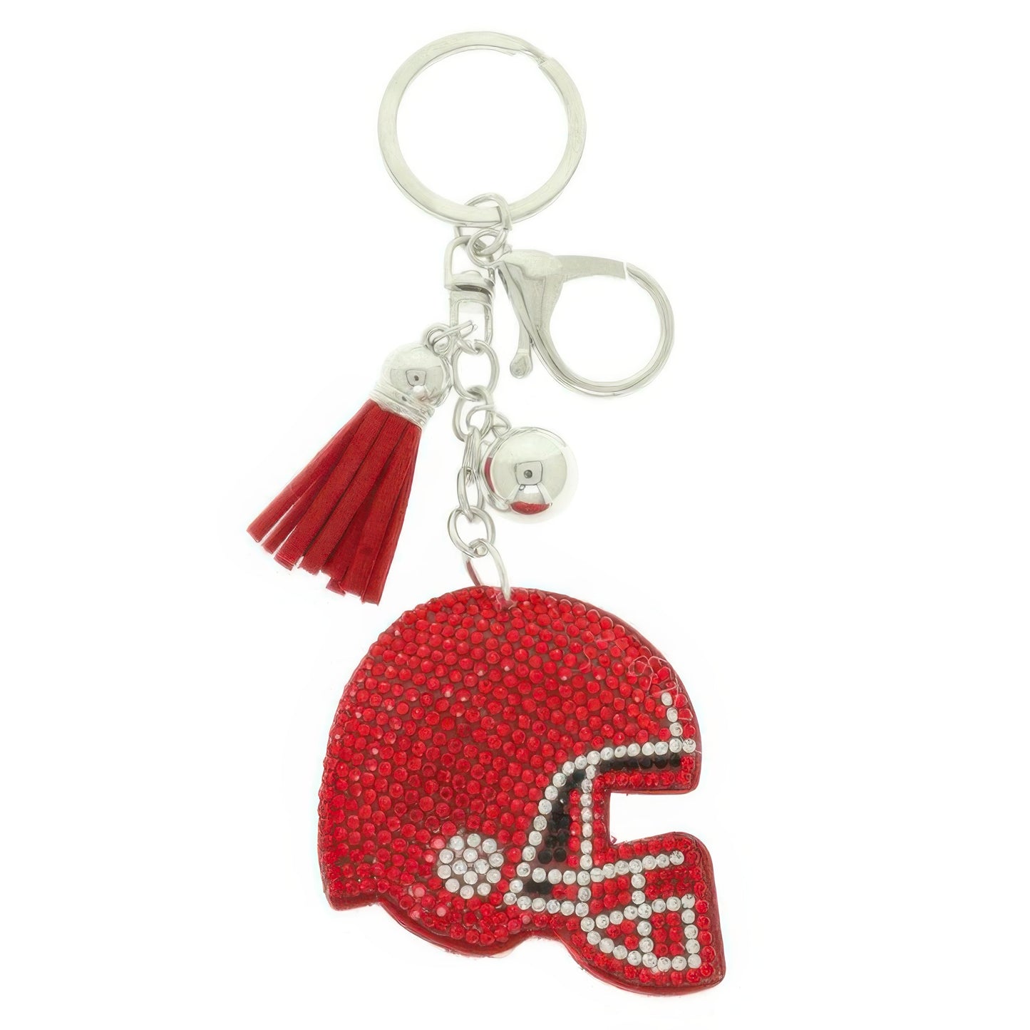 Game Day Football Helmet Keychain