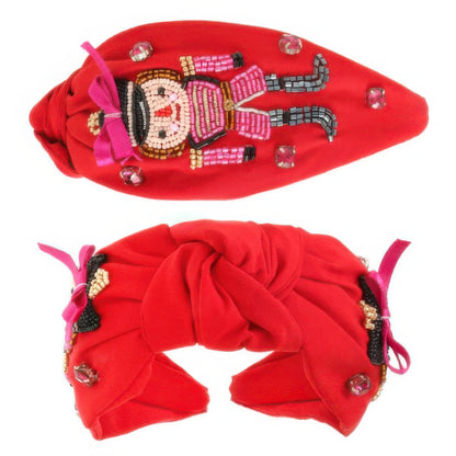 Christmas Nutcracker Top Knot Headband