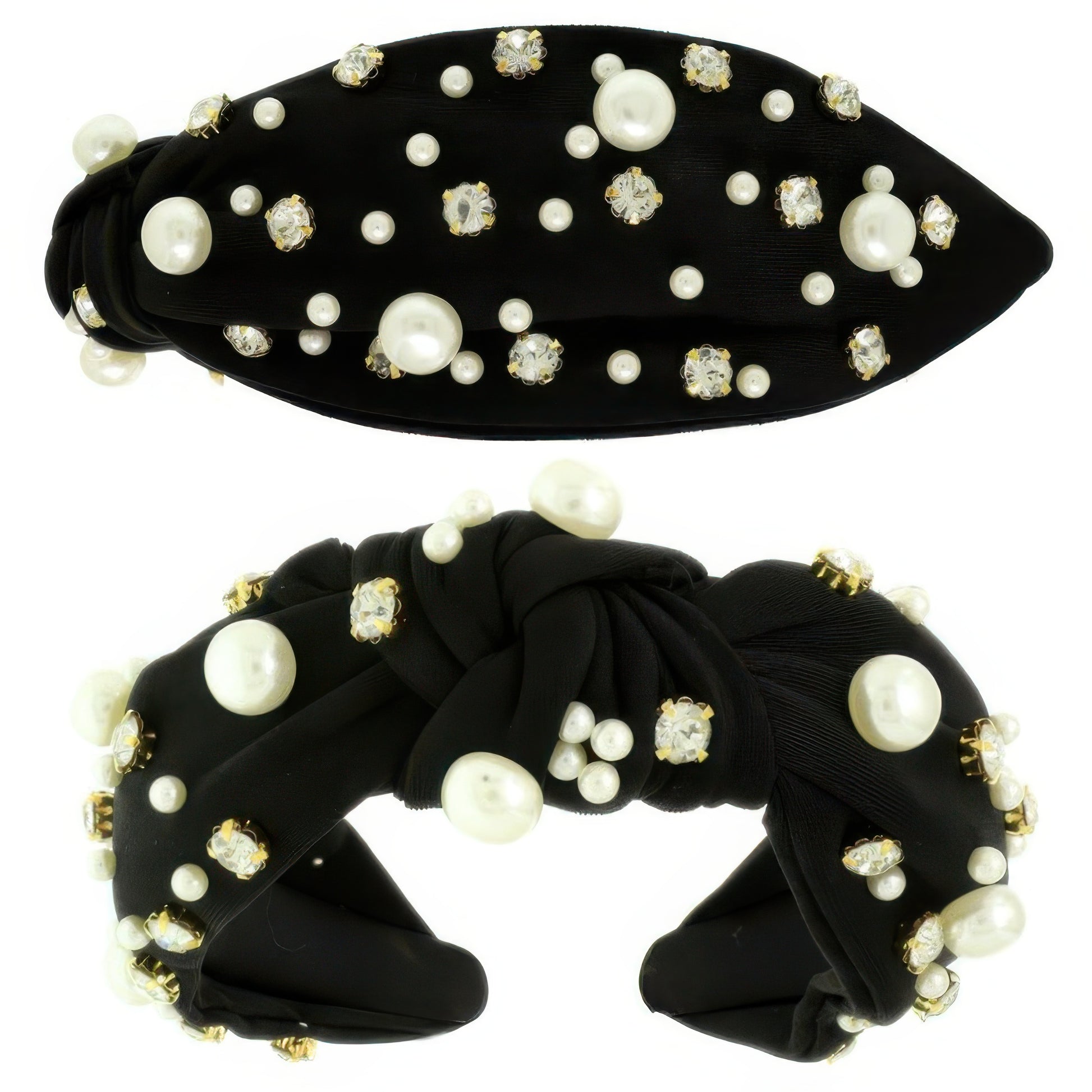 Faux Felt Corduroy Top Knotted Headband