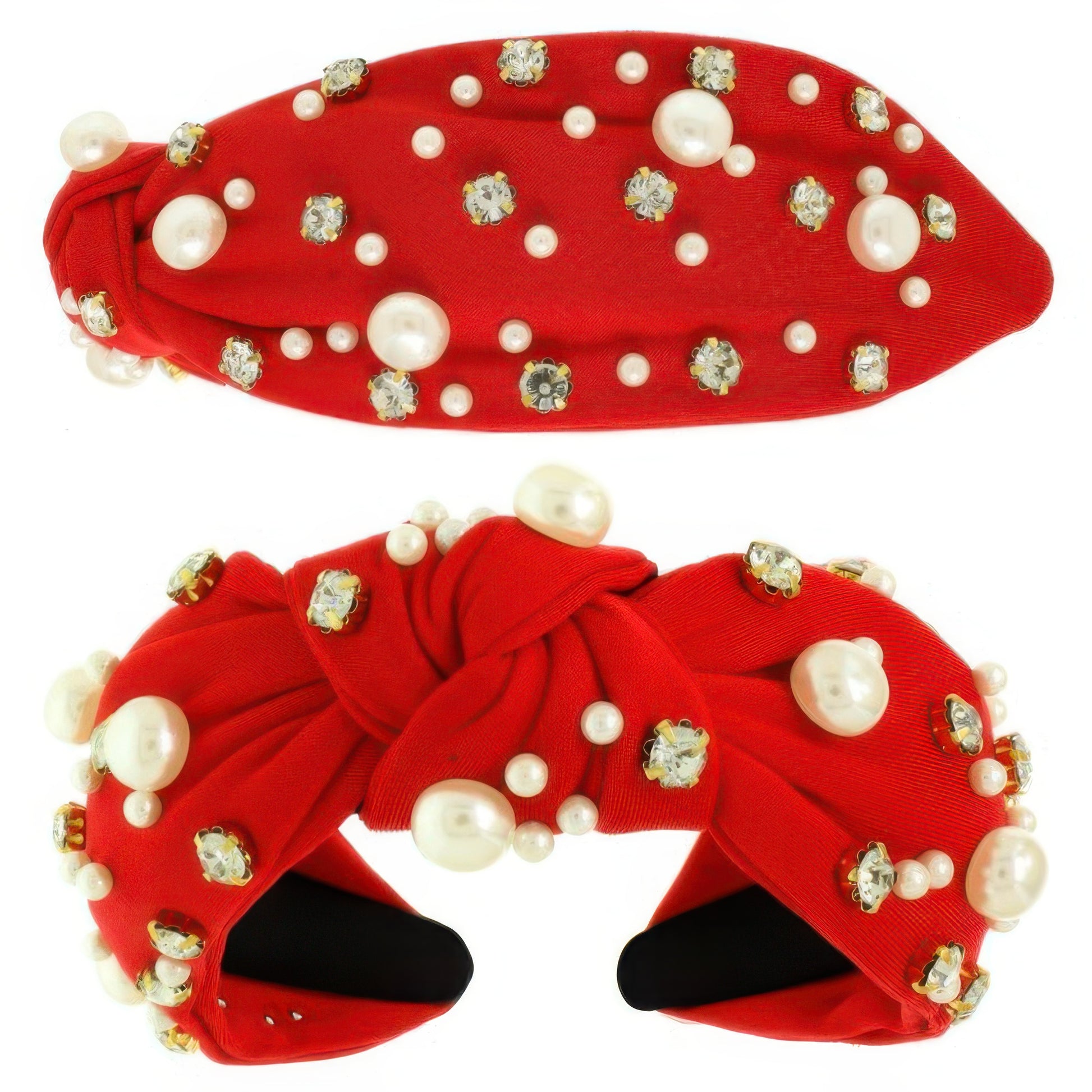 Faux Felt Corduroy Top Knotted Headband