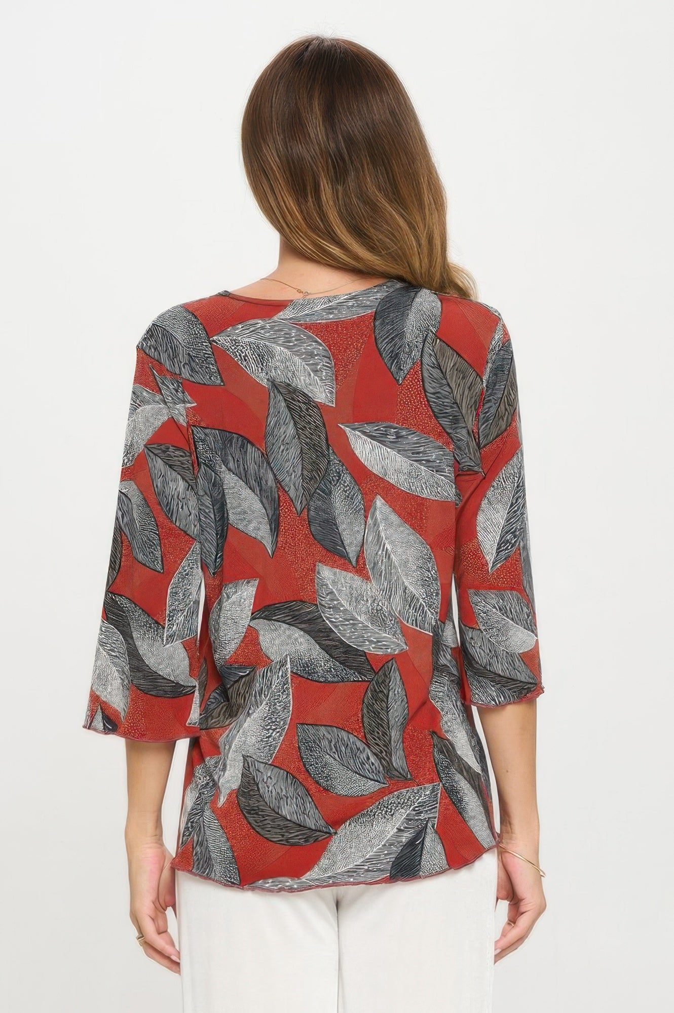 Print Hit Merrow Top
