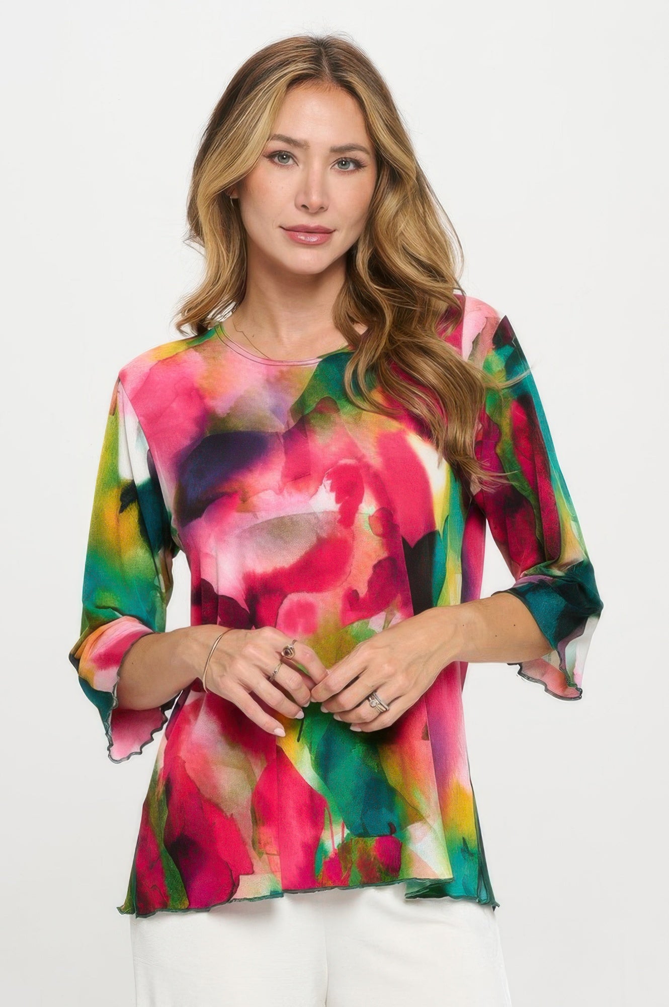 Plus Size Print Hit Merrow Top