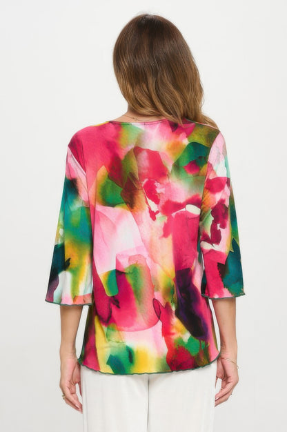 Plus Size Print Hit Merrow Top