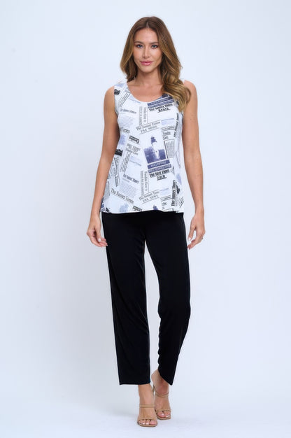 Bns Print Sleeveless Tank Top