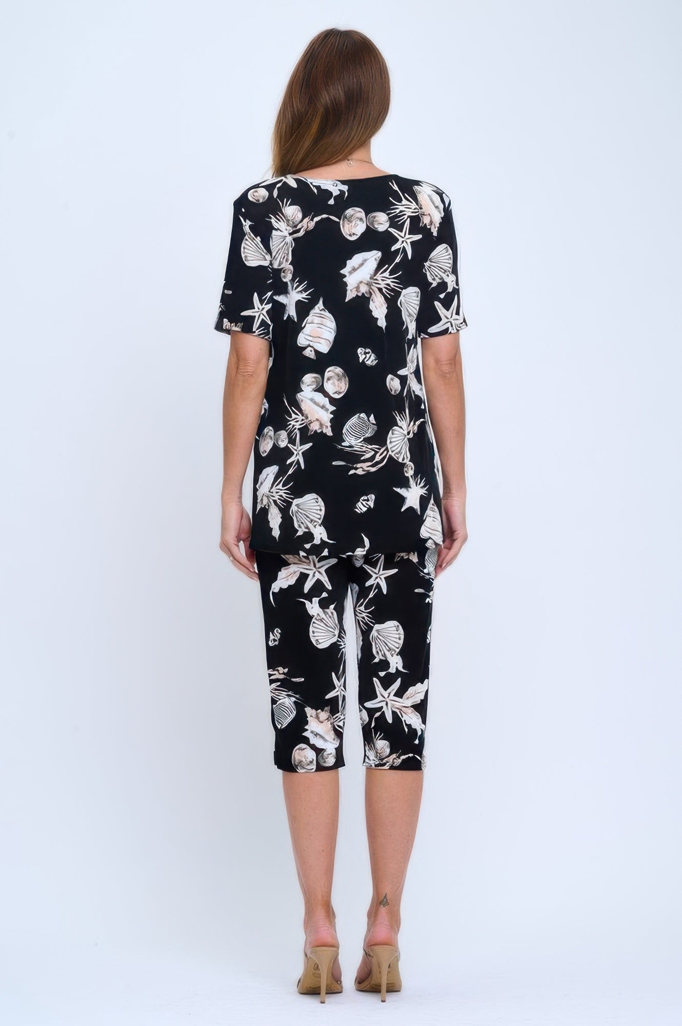 Print Bns Capri Pants Set