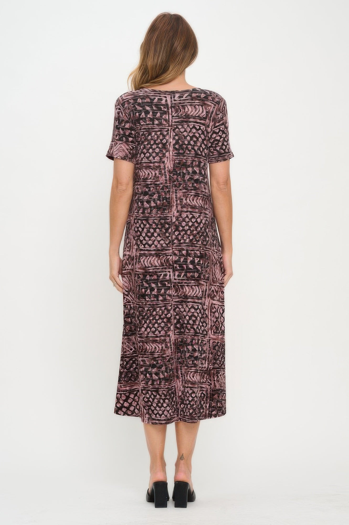 Plus Size Print Bns Long Dress